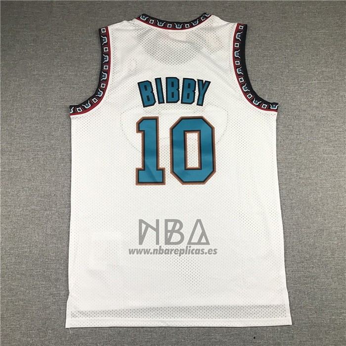 Camiseta Memphis Grizzlies Mike Bibby NO 10 Historic Retro Blanco